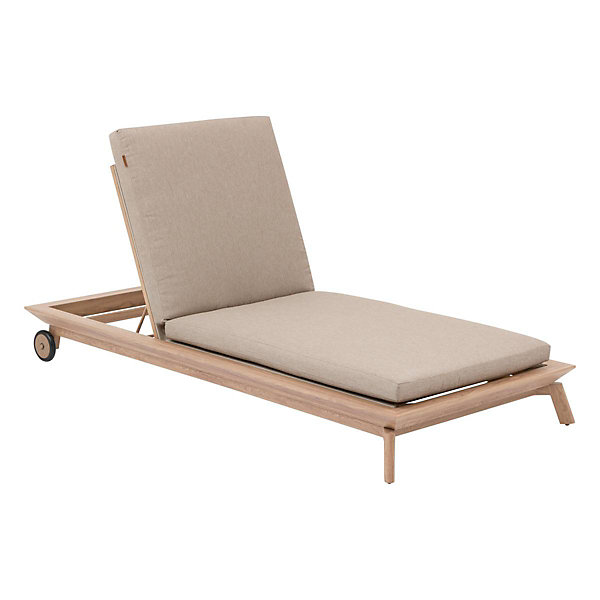 Lit de piscine Manissa beige aluminium et polyester - Hespéride