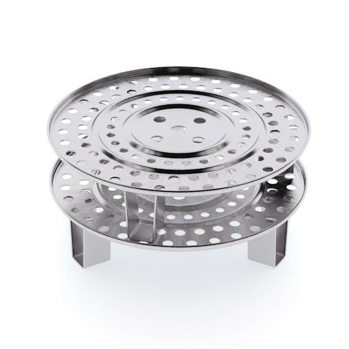 SOGA 43cm Stainless Steel Steamer Insert Stock Pot Steaming Rack Stockpot Tray