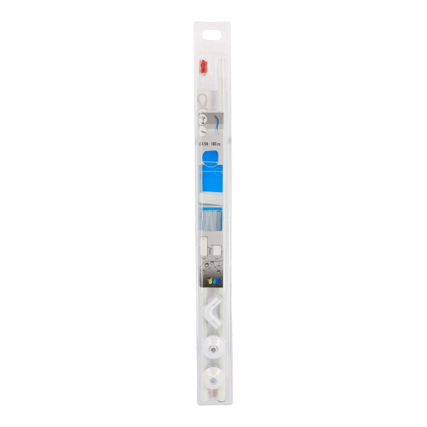 Uchwyt do zasłon prysznicowych 94-180 cm Aluminiowy Biały