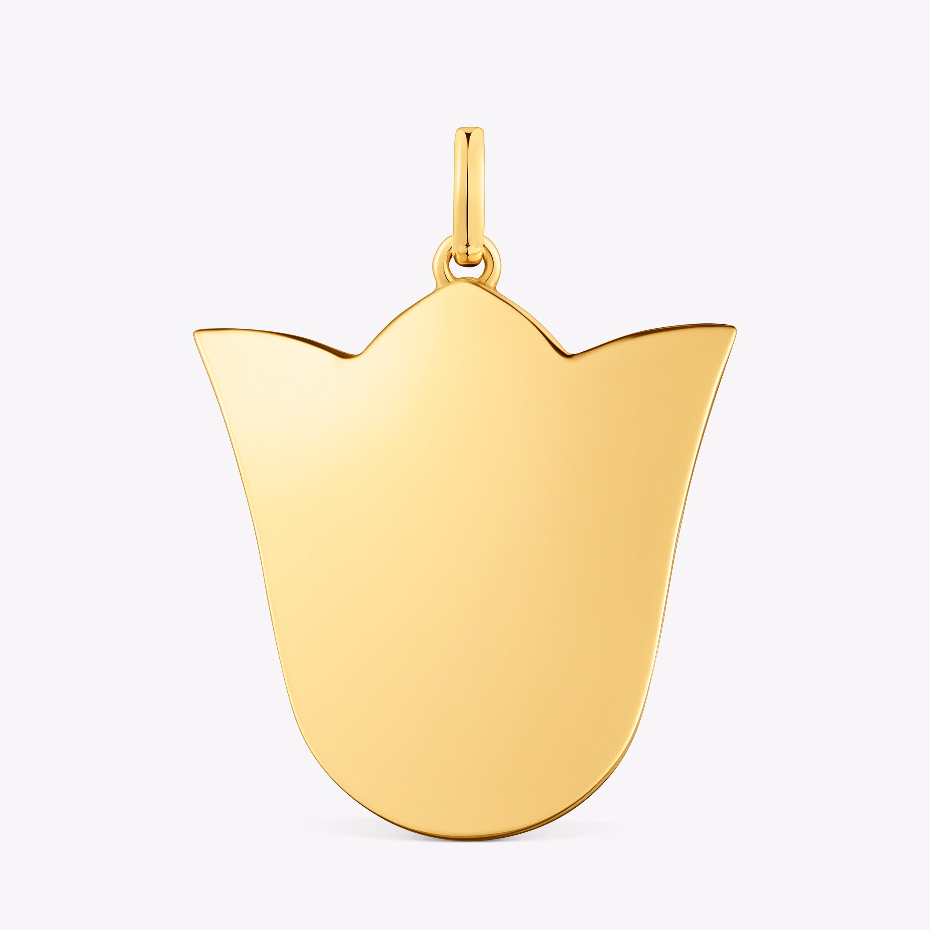 Colgante mediano tulipa con baño de oro 18 kt sobre plata 29 mm Sweet Dolls