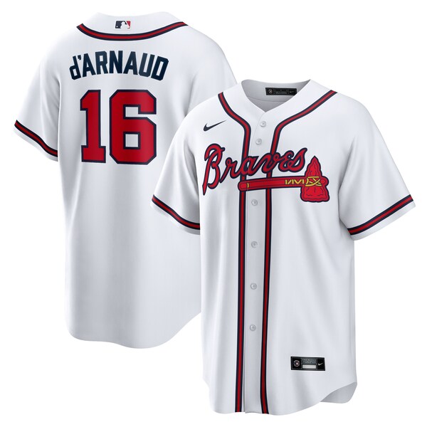 Travis d'Arnaud Atlanta Braves Nike Home Official Replica Player Jersey - White