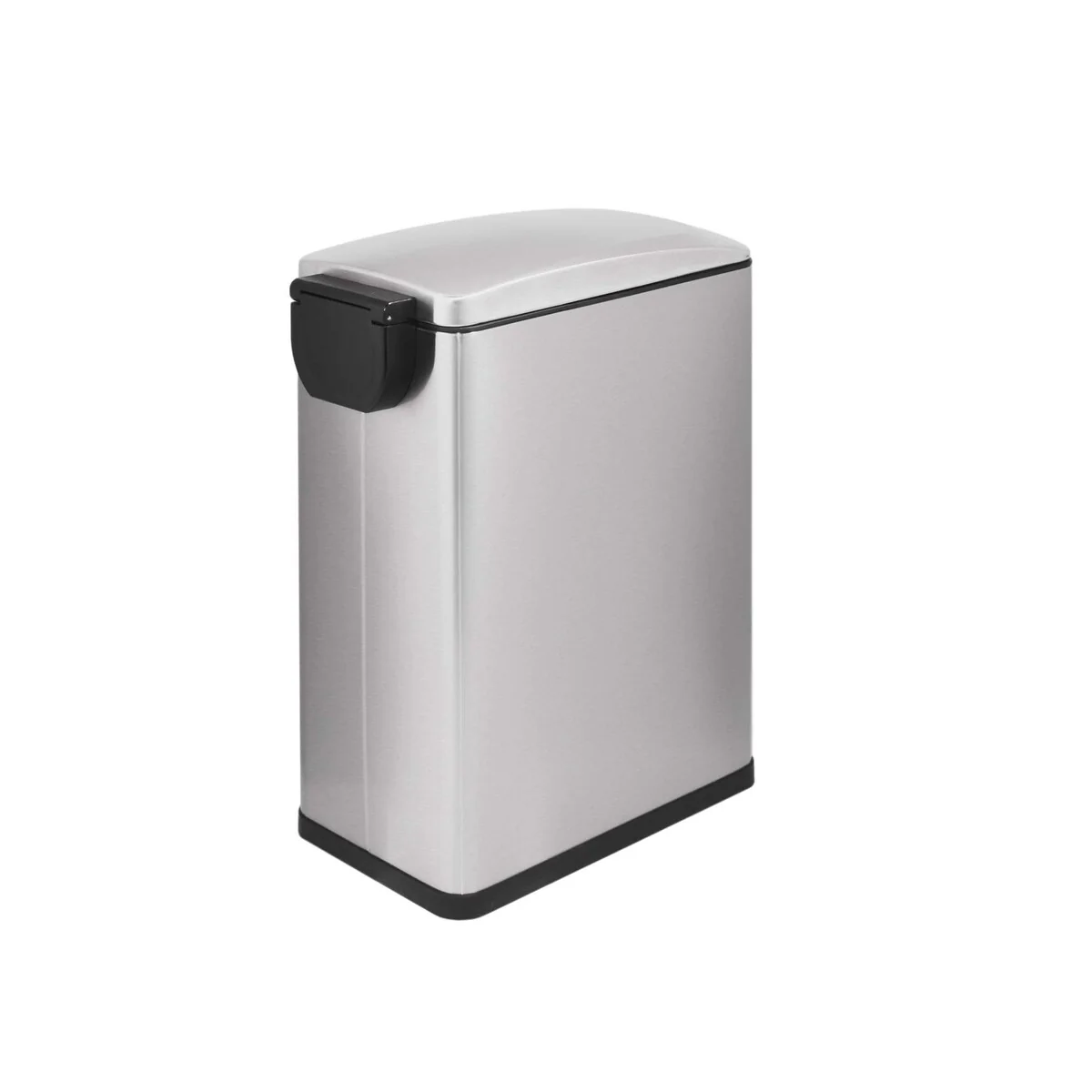 Innovaze 2.6 Gal./10 Liter Slim Stainless Steel Step-on Trash Can for Bathroom and Office