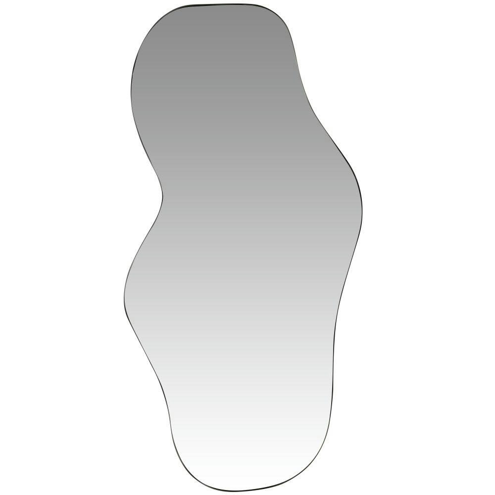 ABAK - Miroir organique en métal noir 100x50