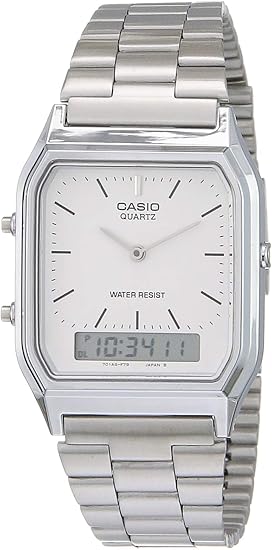 Casio - Mens Watch - AQ230A7D, Silver, Core