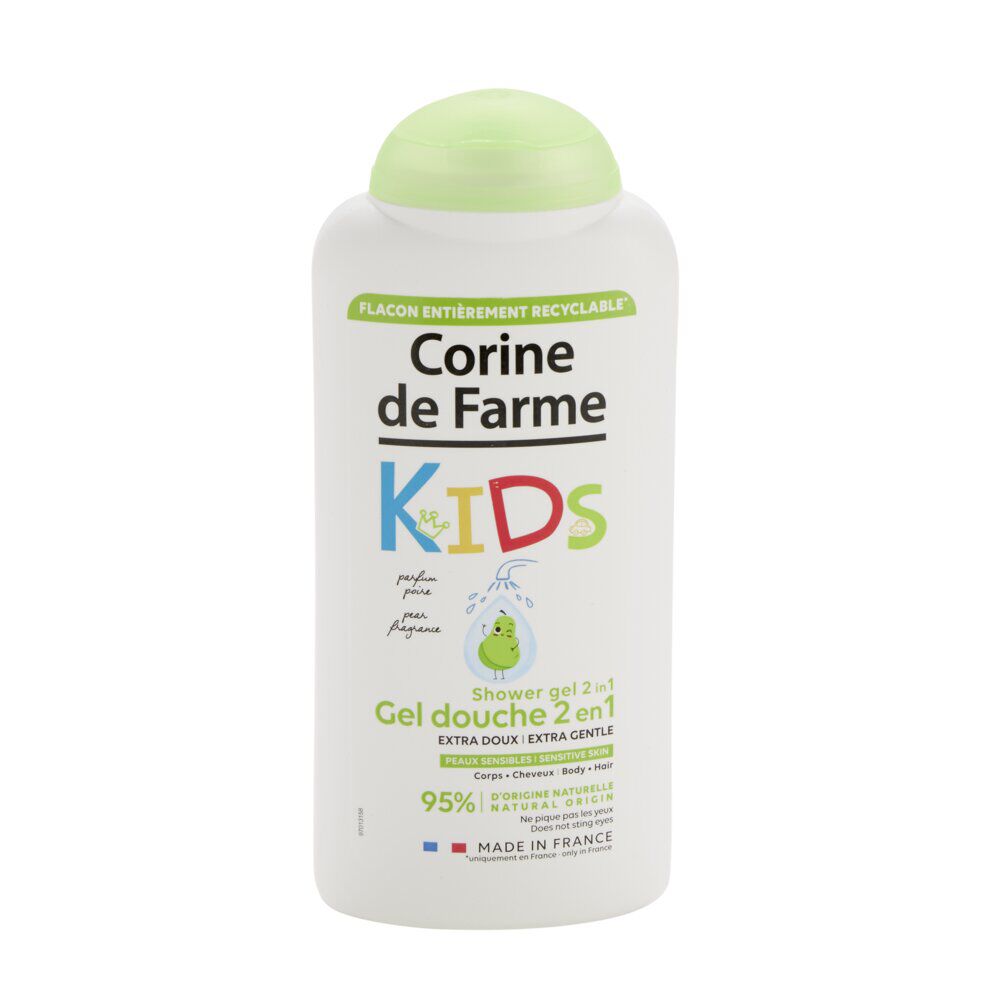 Gel douche enfant poire Corine de Farme corps et cheveux 300ml