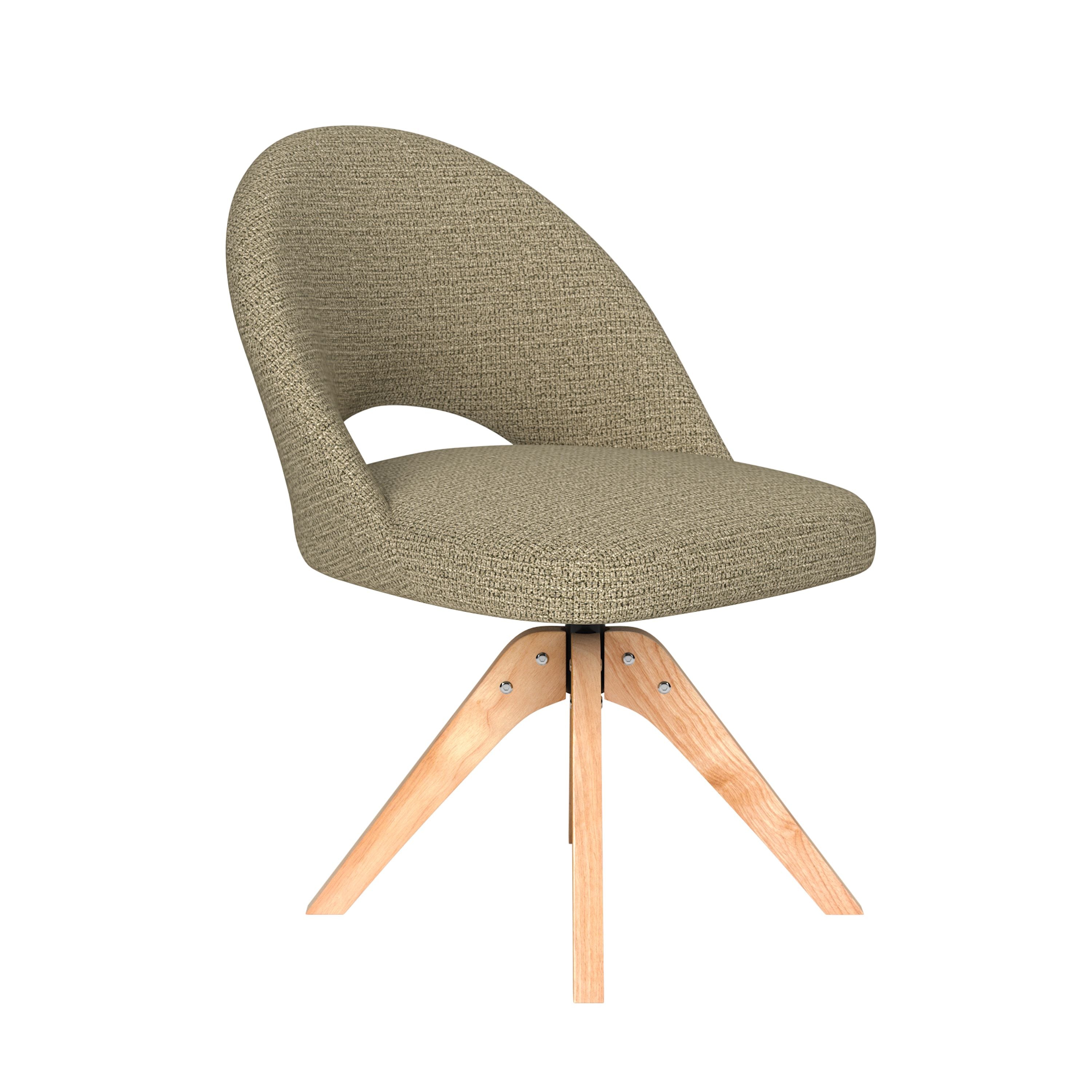 Housecraft Living Mick Eetkamerstoel Draaibaar Hout Pistache groen
