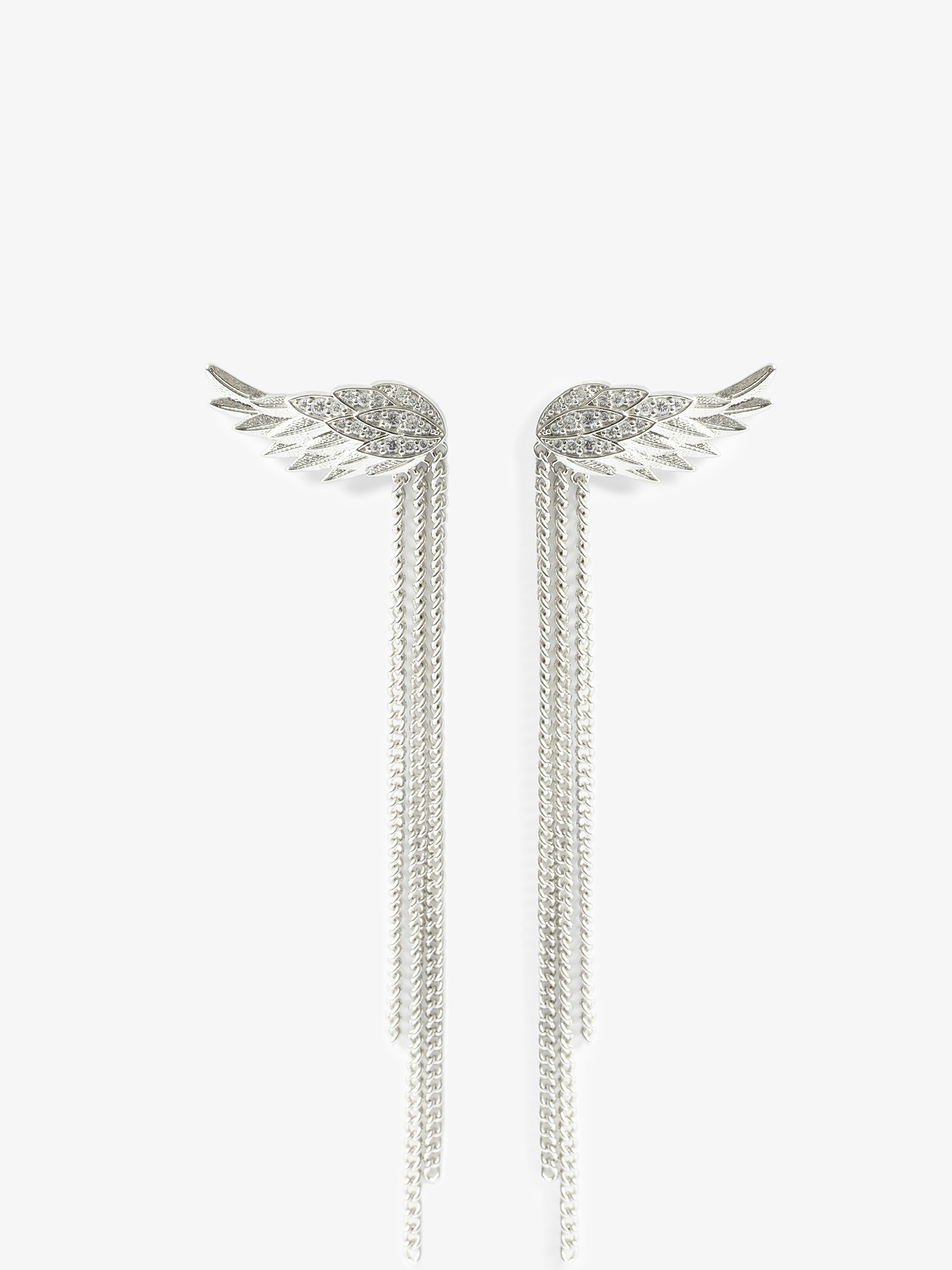 Boucles D'Oreilles Rock Feather Chain