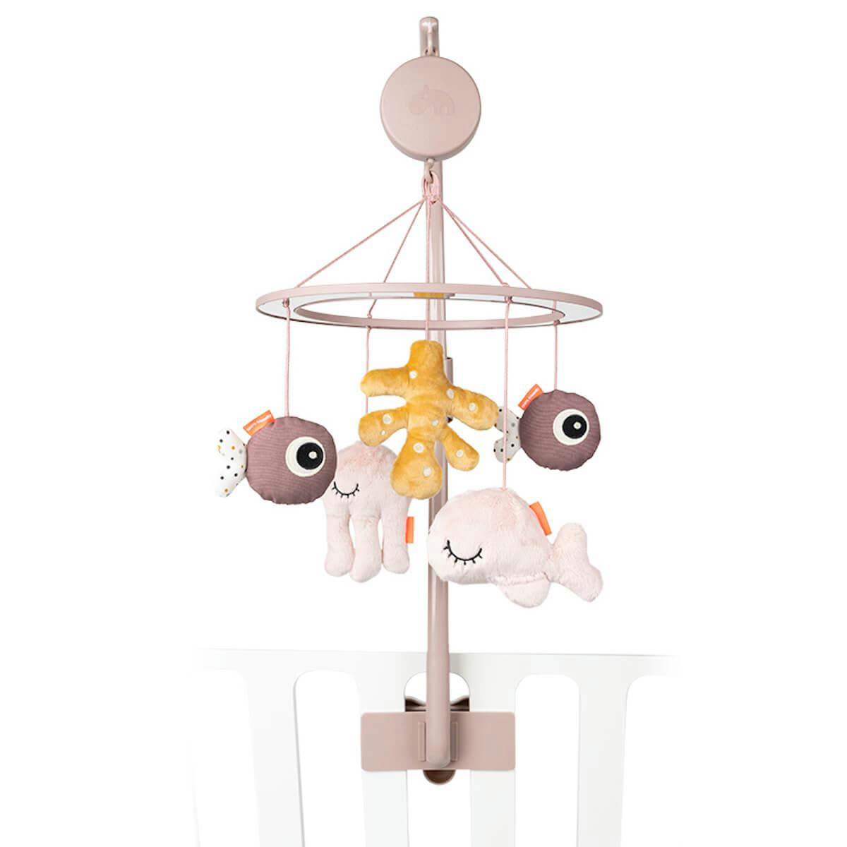 - Mobile musical avec miroir rose Sea friends