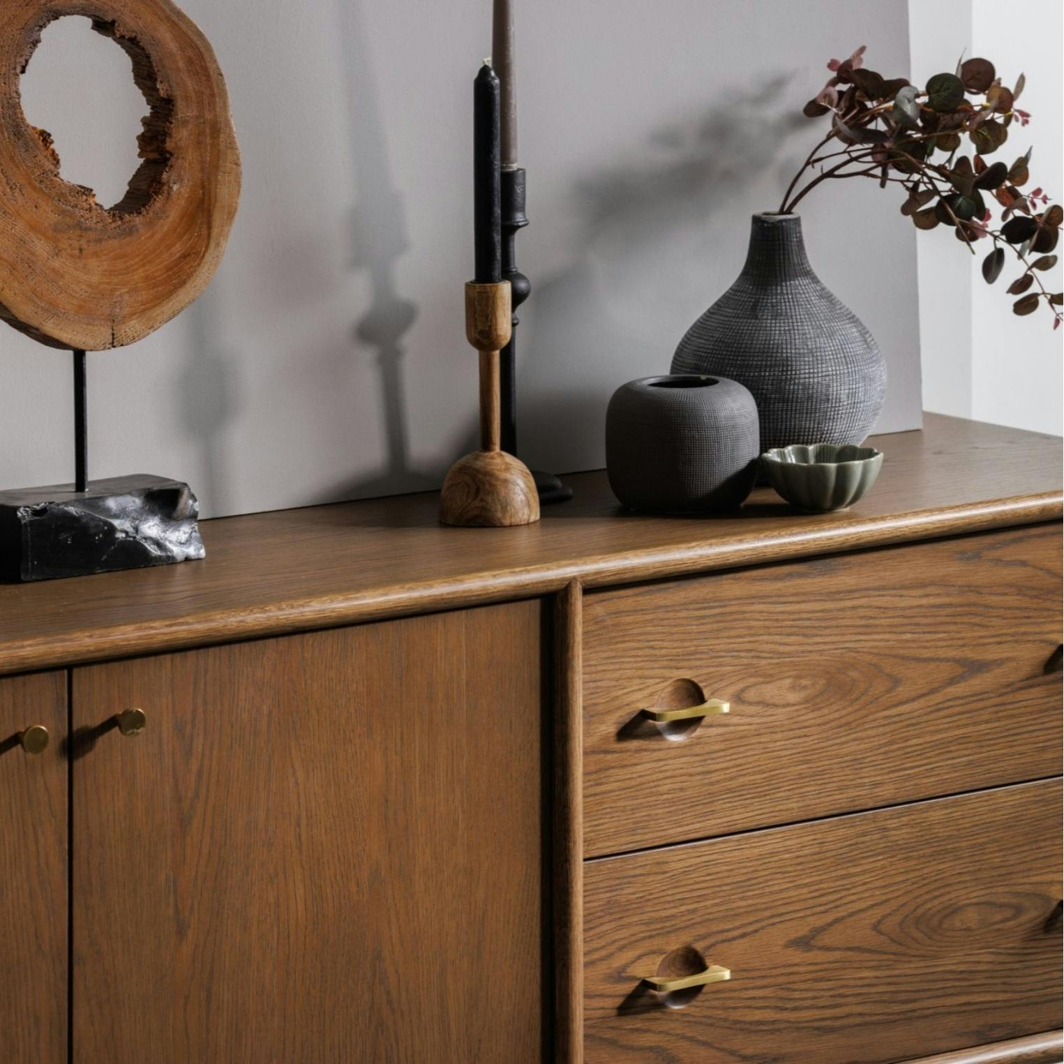 Buffet vintage en bois de chêne BRADFORD