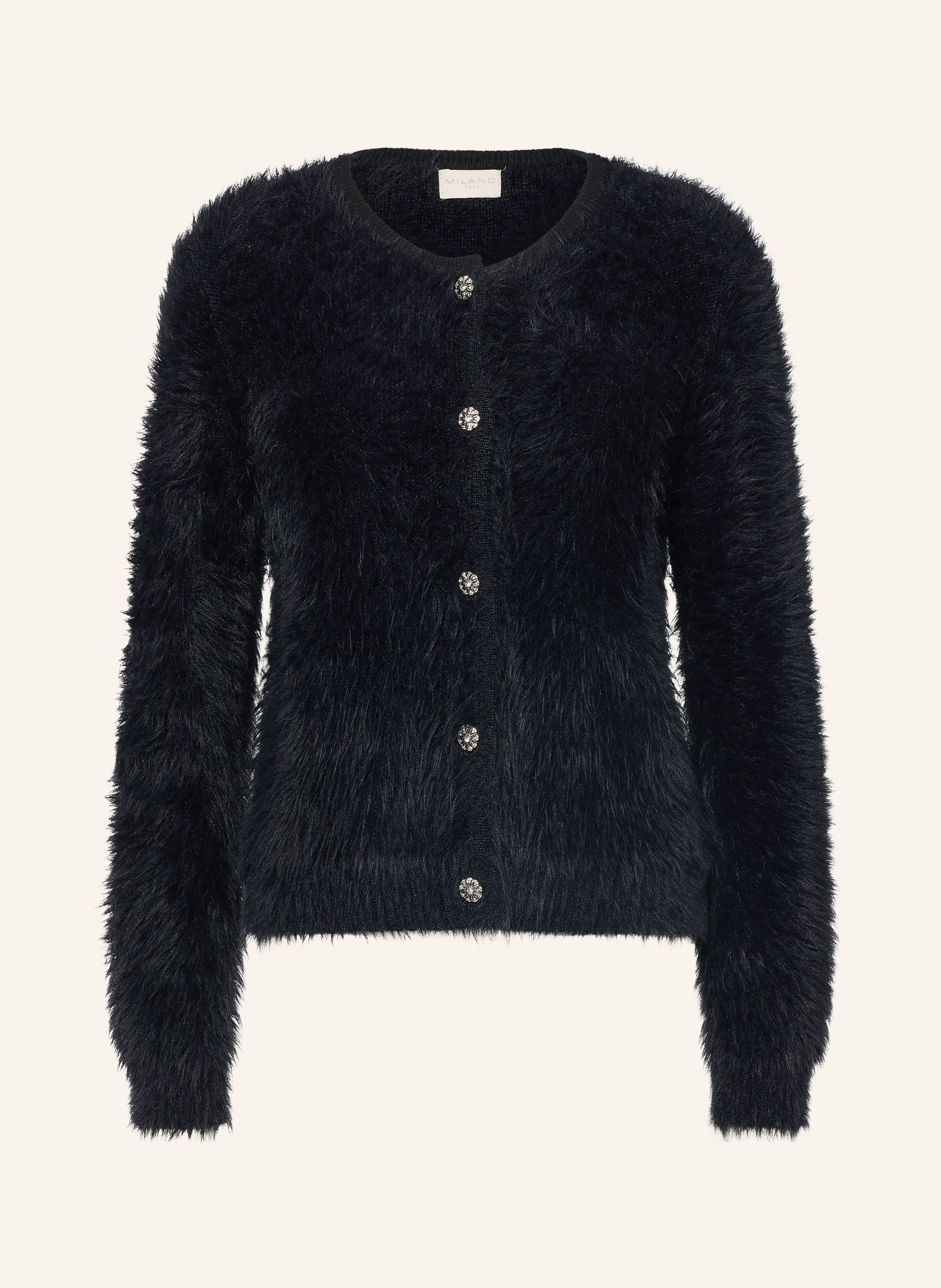 MILANO ITALY Strickjacke mit Schmucksteinen