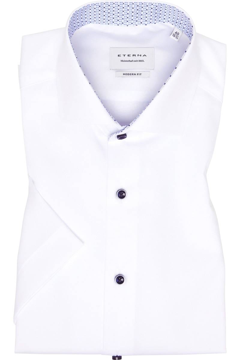 ETERNA Modern Fit Hemd weiss, Einfarbig