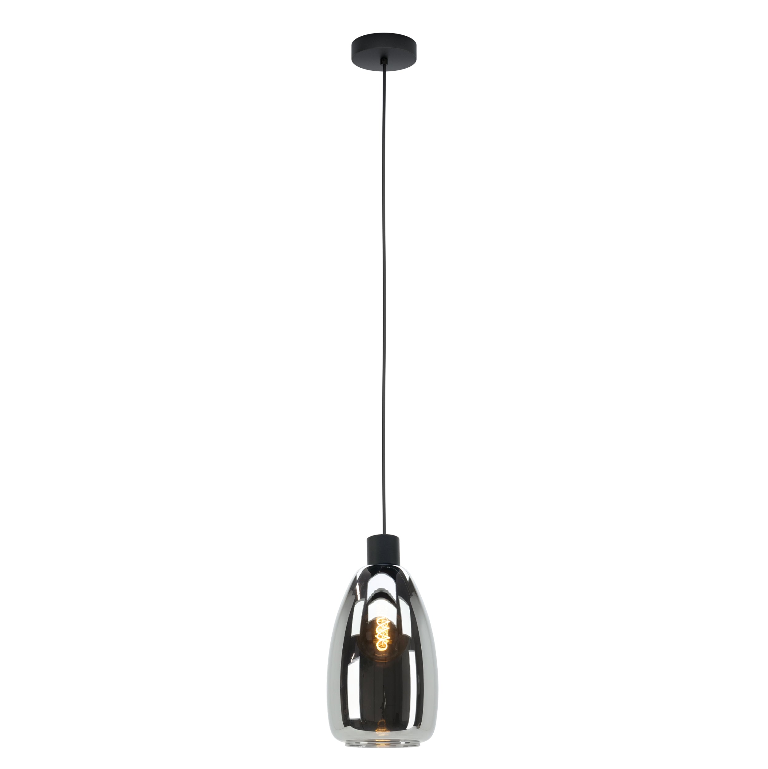 EGLO hanglamp Chelvey - e27 - 170 cm - zwart