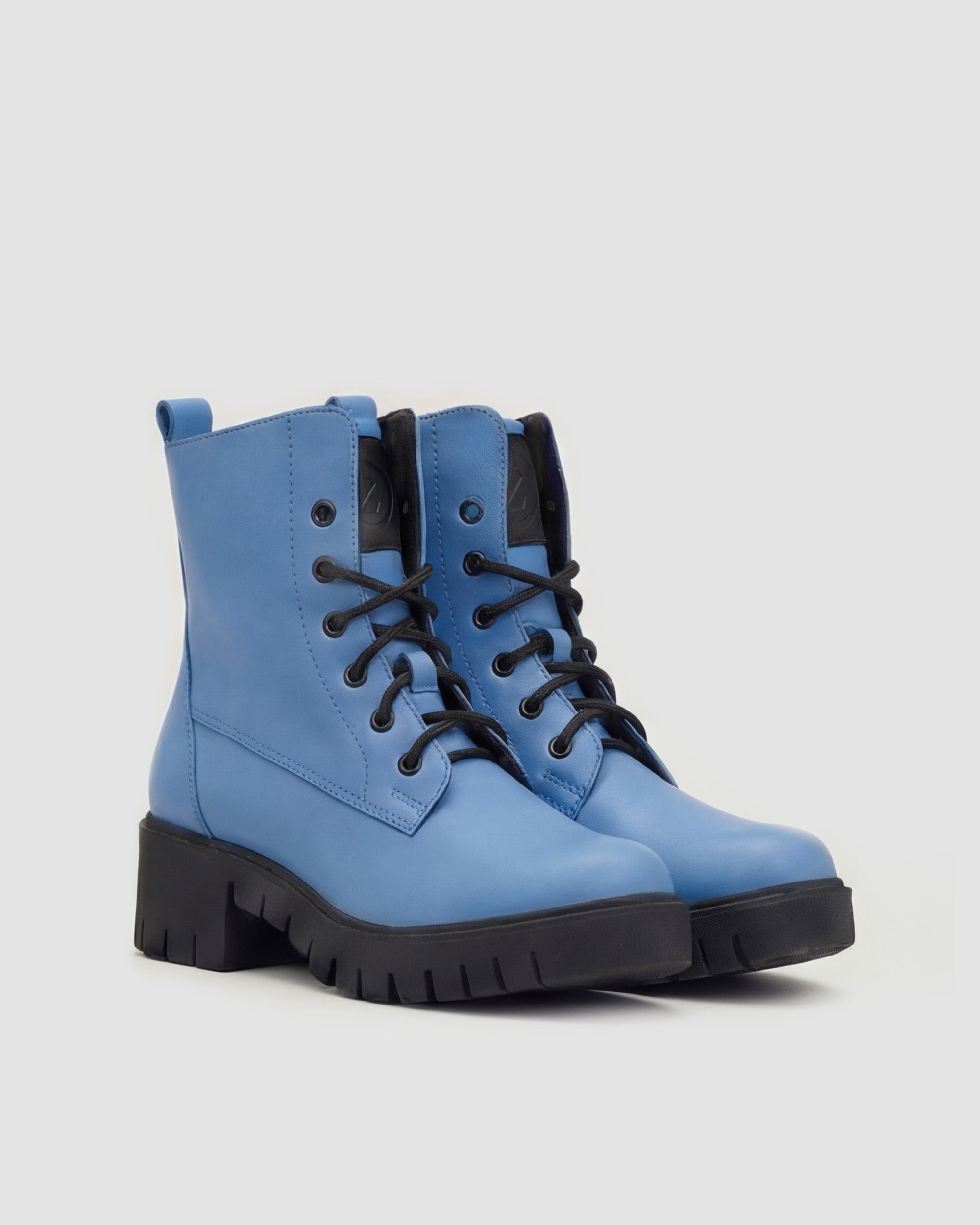 BOHEMA - Workers No. Buty Jasnoniebieskie, ze skóry roślinnej, polska rodzinna marka