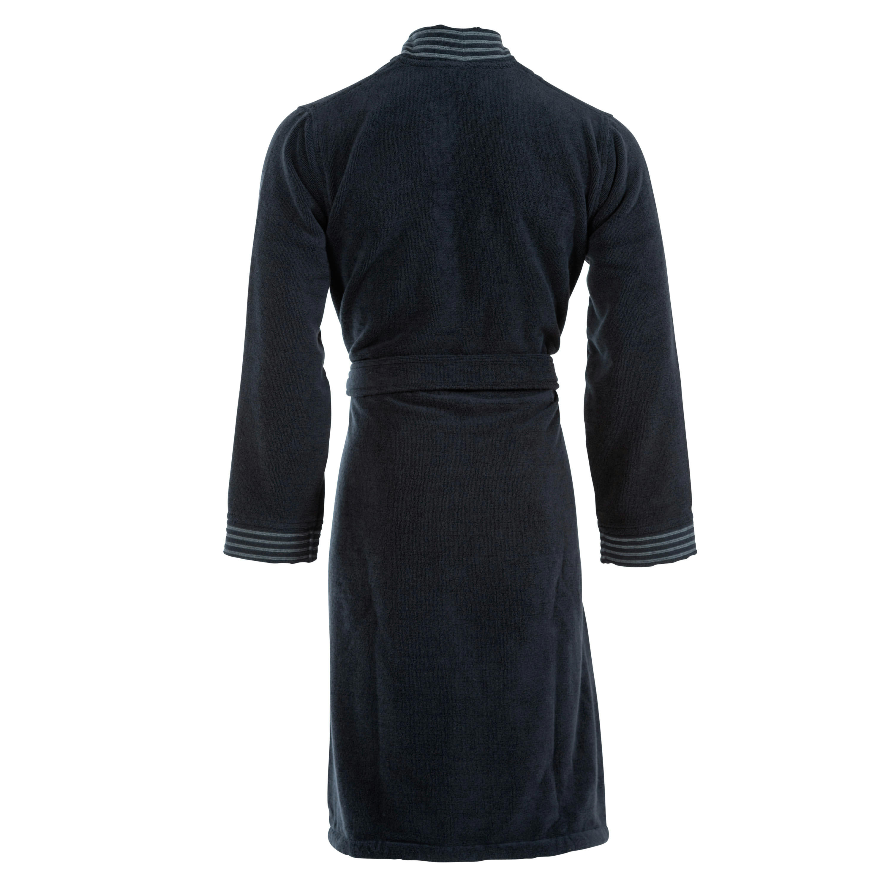 CALATHEA - Peignoir homme coton col kimono bleu