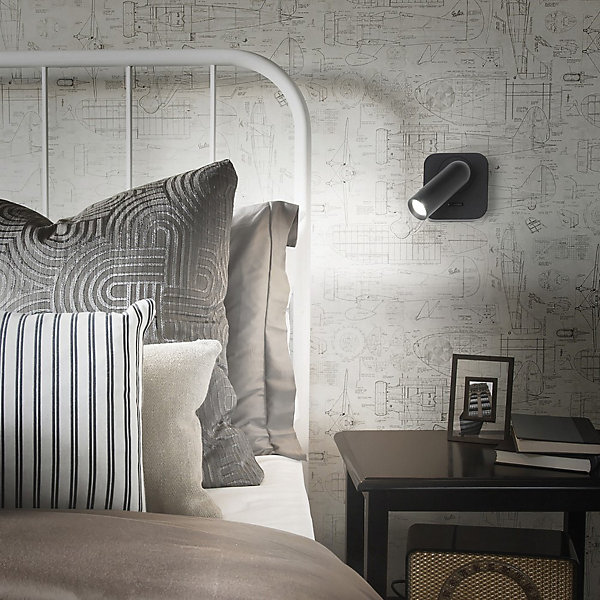 Liseuse décorative LED ronde blanche, 3000K 3,5W