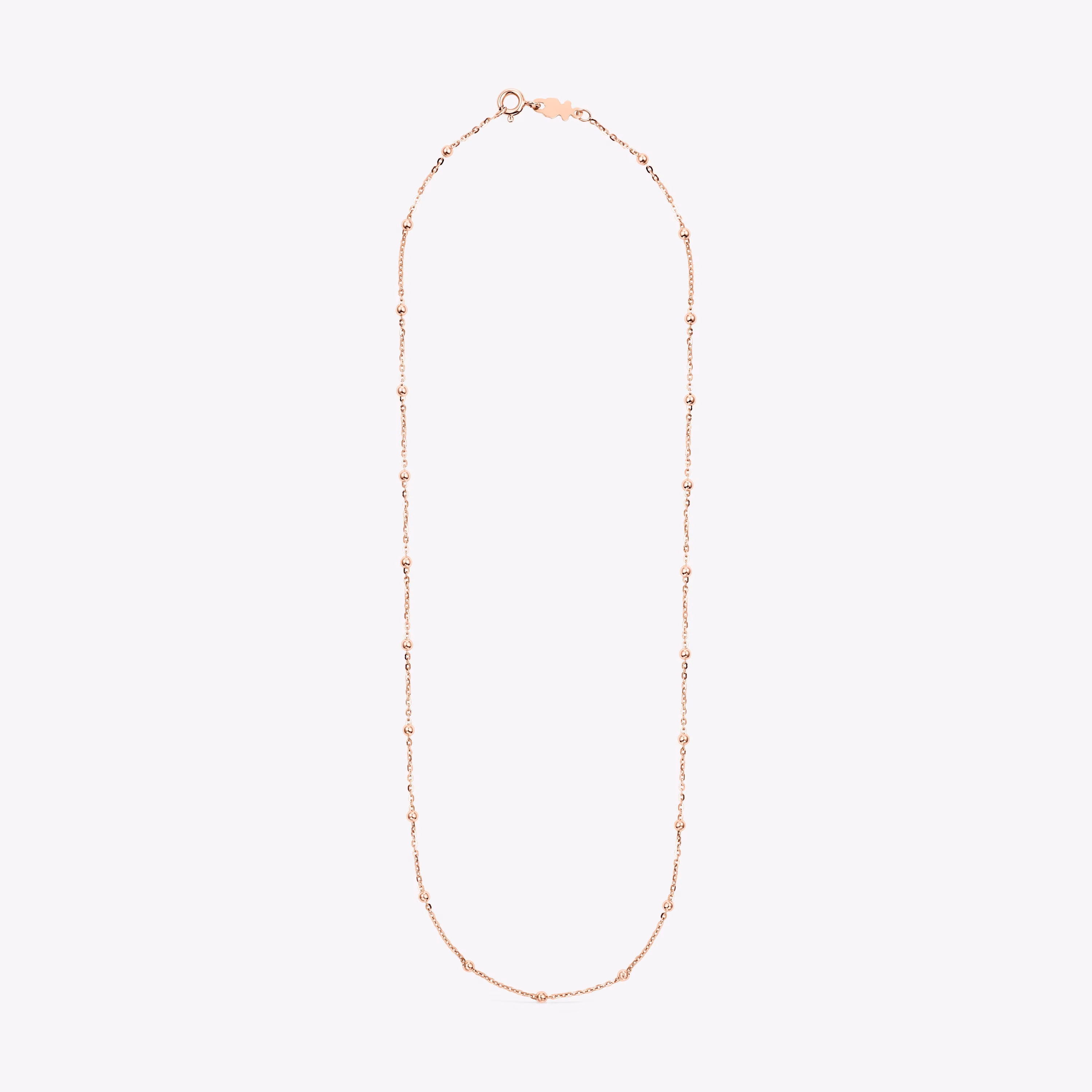 Gargantilla con baño de oro rosa de 18 kt sobre plata y bolas TOUS Chain