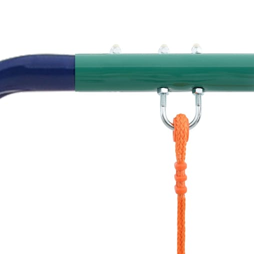 NNEVL Swing Set with Gymnastic Rings and 4 Seats Steel