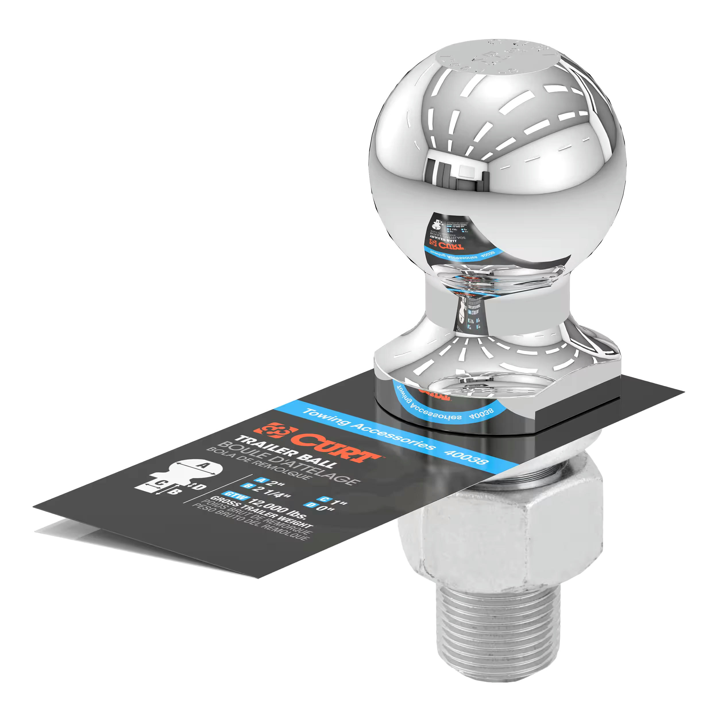 CURT Trailer Ball, 2-in