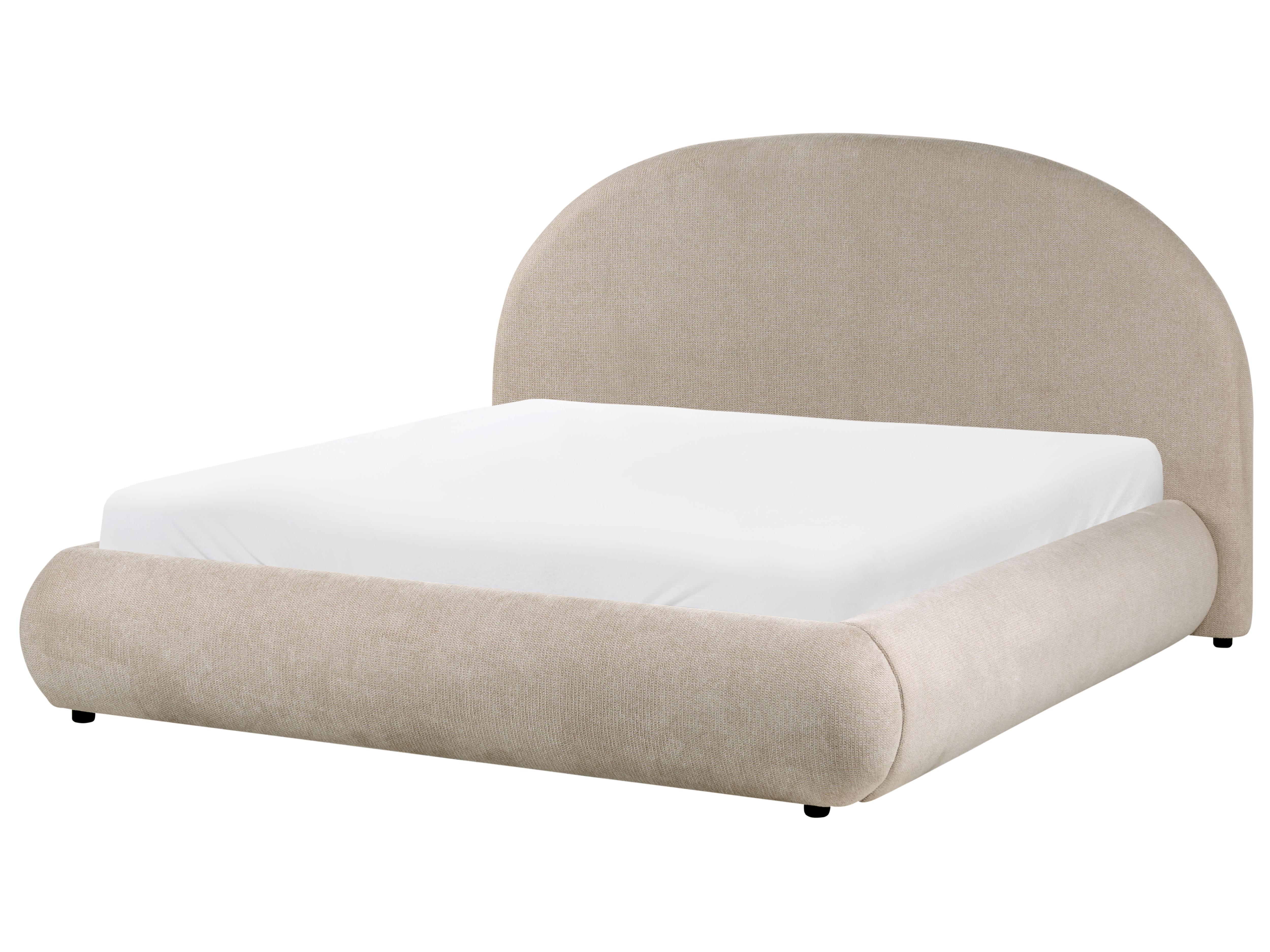 Ottoman Bed Fabric GRASSE 180 x 200 cm (EU Super King) Taupe