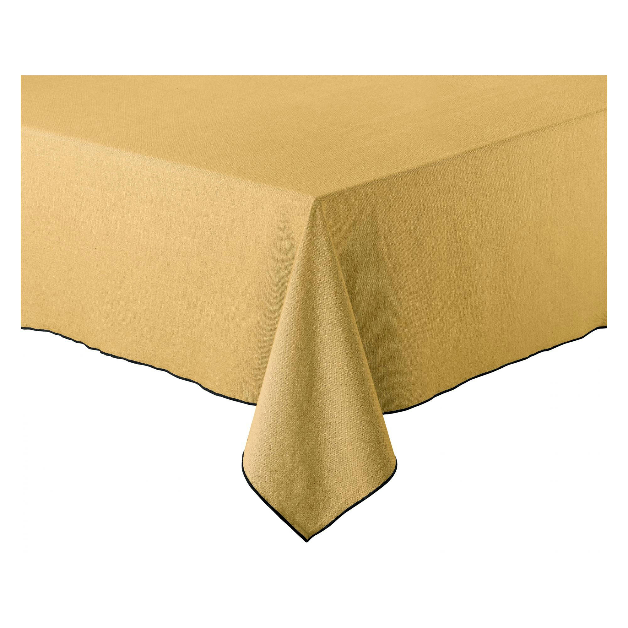GRACE - Nappe recyclée  en coton badiane 140 x 250