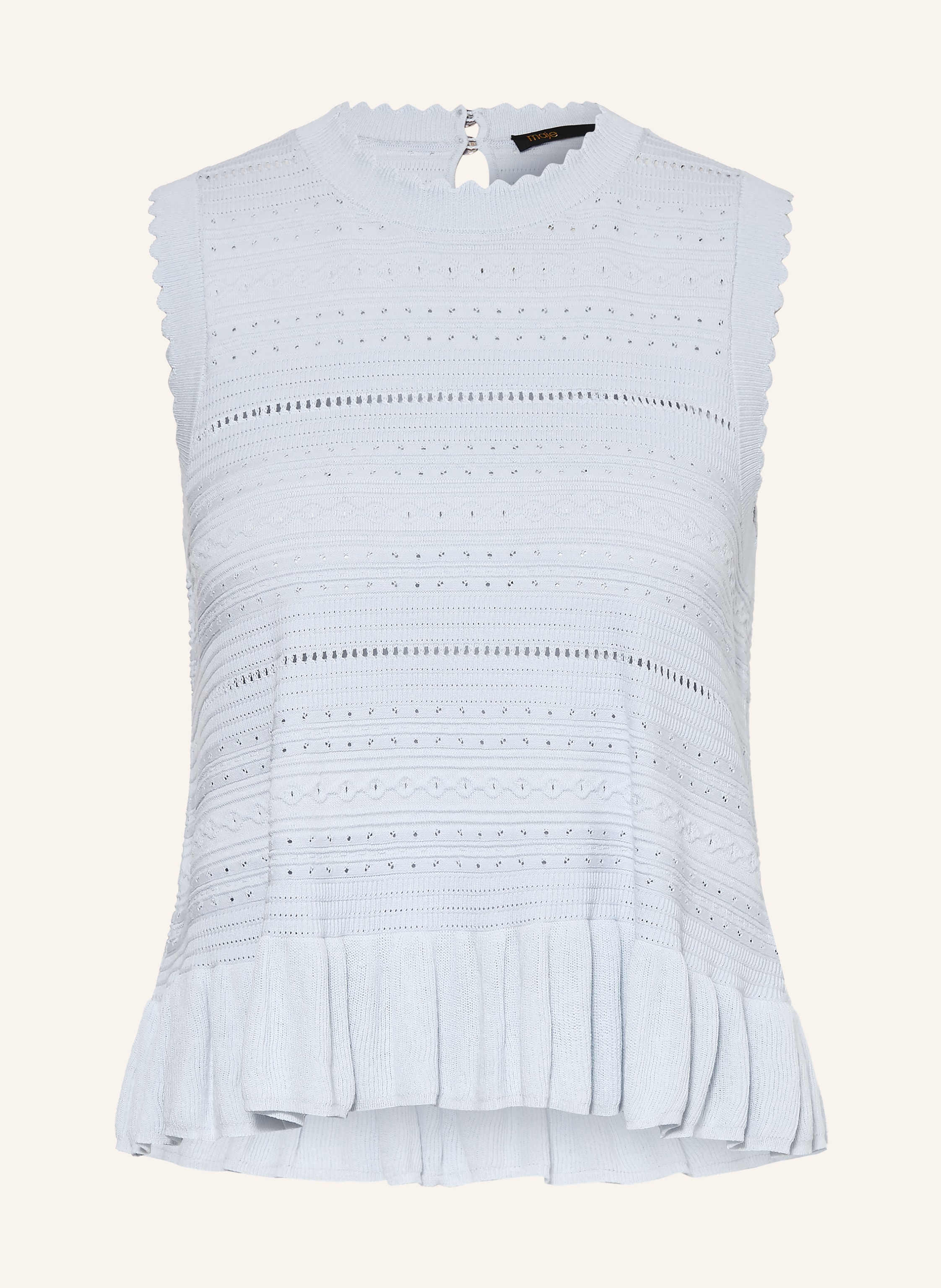 maje Stricktop mit Volants