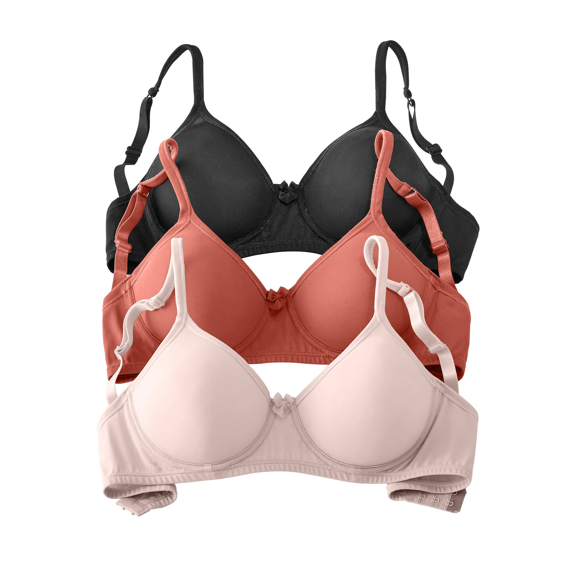 Soutien-gorge invisible forme embo&icirc;tante avec armatures - lot de 3