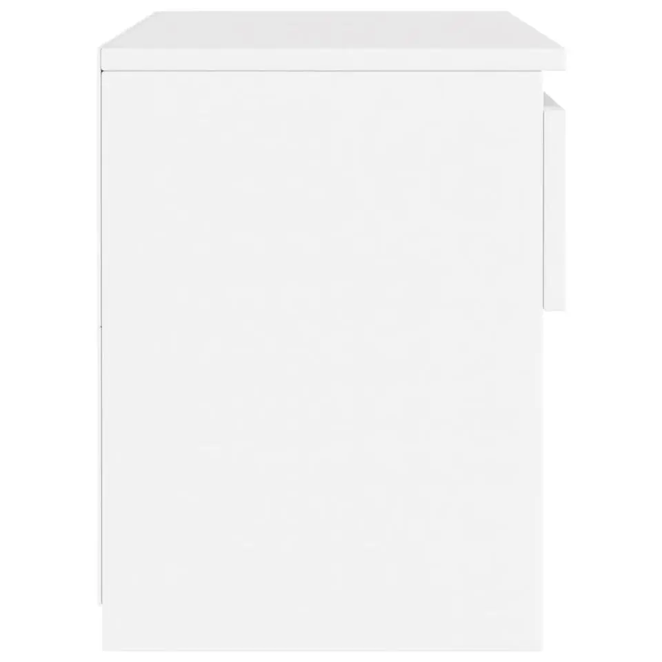 vidaXL - Nachtkastje - Wit - Bewerkt hout