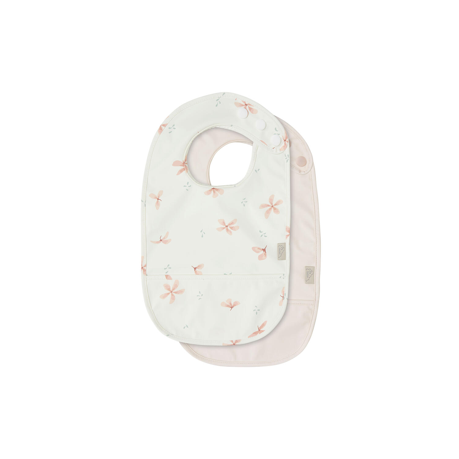 Hagesm&aelig;kke med lomme 2-pak, windflower creme/blossom pink