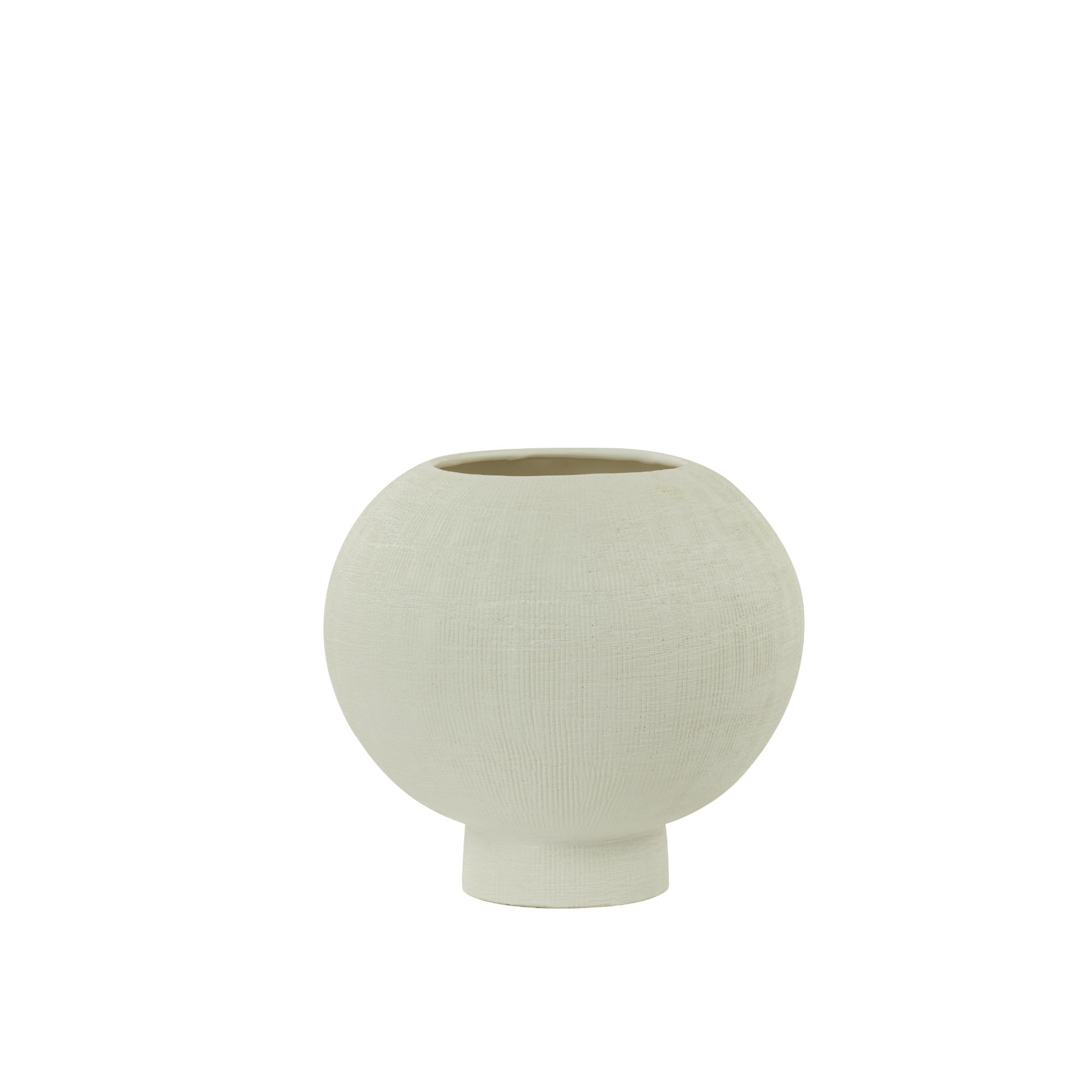Light & Living vaas Maguli - wit - Ø29cm