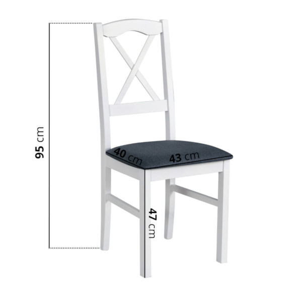 Krzesło LINO 11 biały / 20B