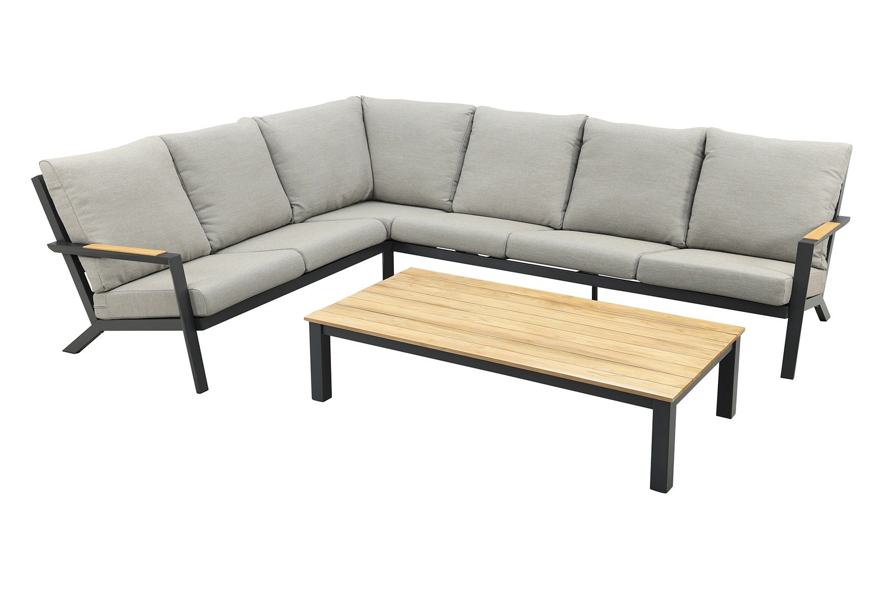 VDG Santos Mindo loungeset - loungebank - antraciet 2-delig