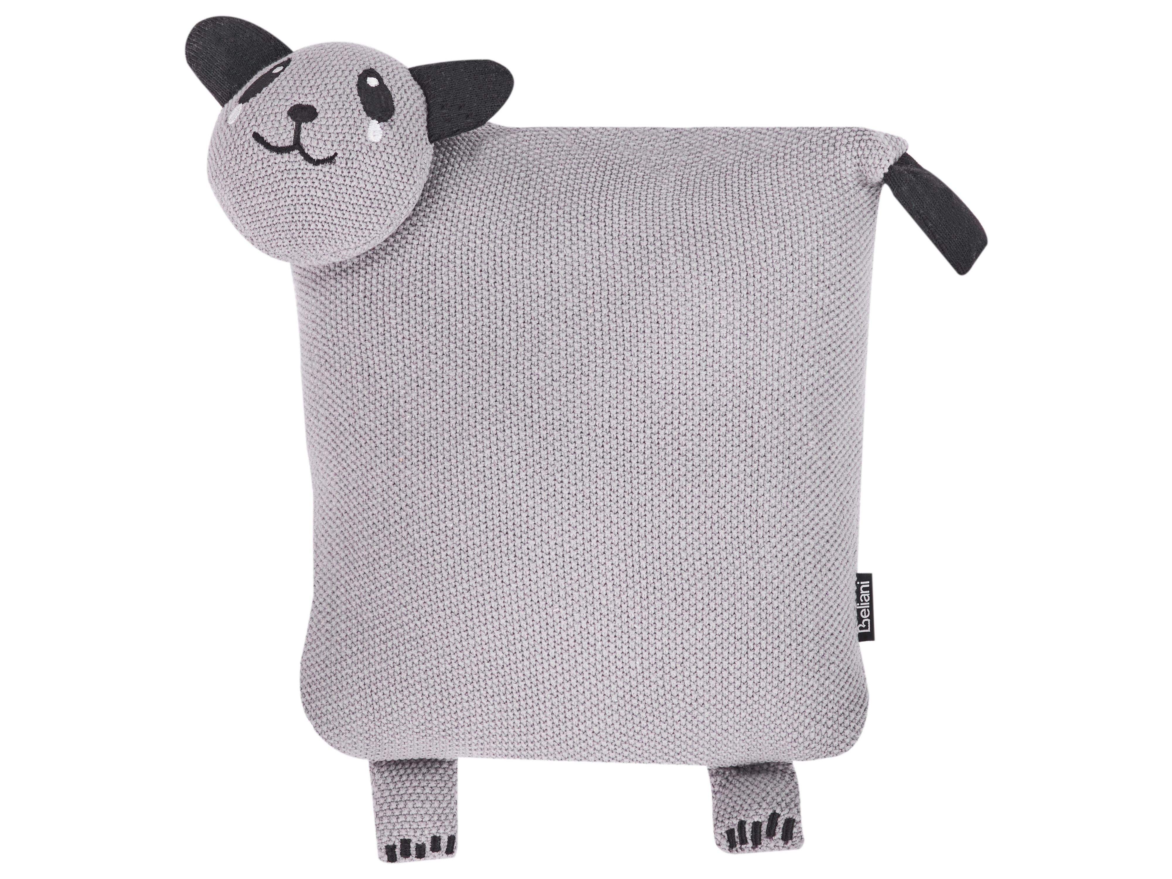 Set of 2 Decorative Cushions SHADOOR Cotton 35 x 35 cm Grey Panda