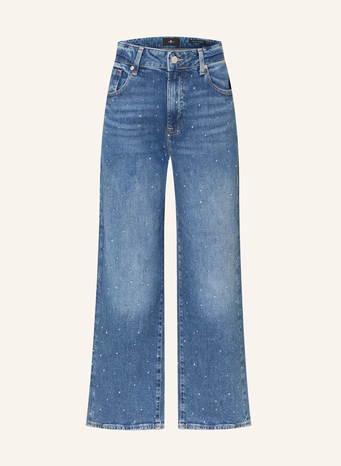 7 for all mankind Straight Jeans STOVEPIPE mit Schmucksteinen