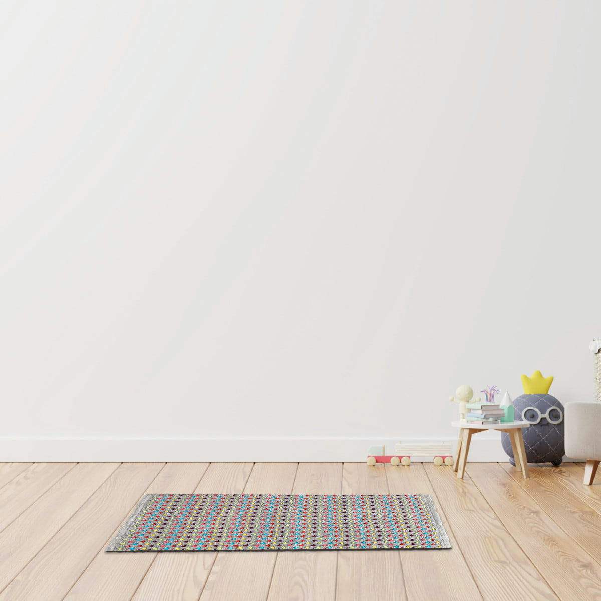 FOLK COLORS - Tapis de bain coton fantaisie multicouleur multicouleur 50x80cm