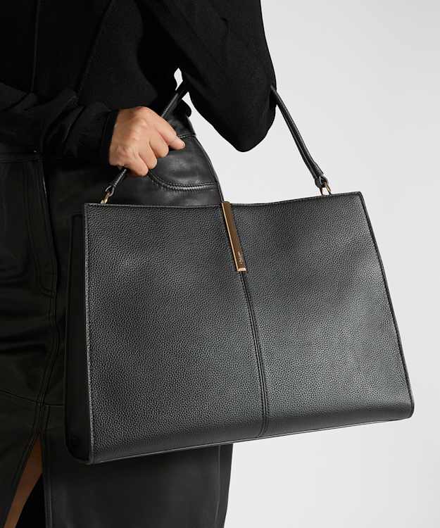 Destined L Black - Leather Multi-Strap Shoulder Bag