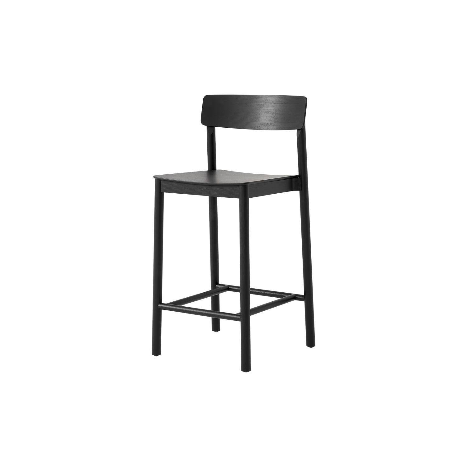 Betty TK13 Counter Chair, black lacquered ash/natural