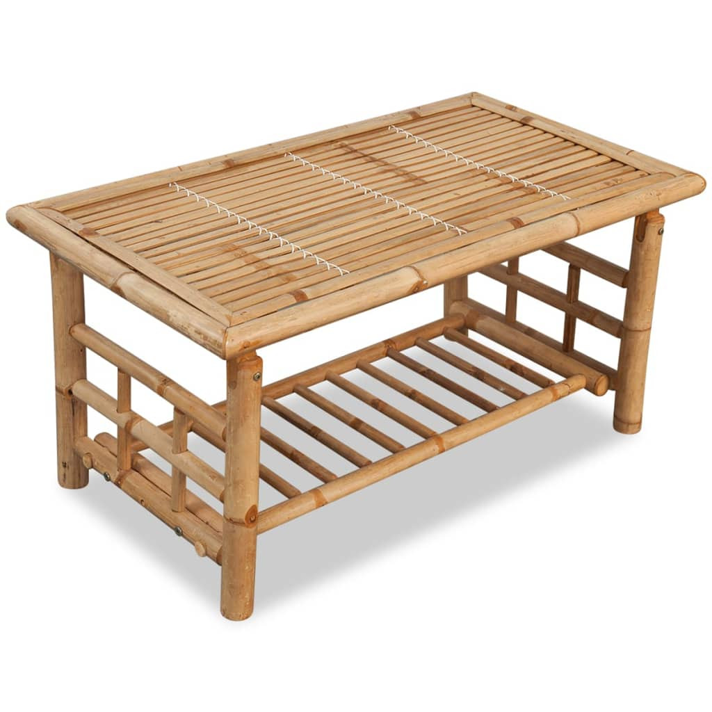 Stolik kawowy Brąz 90 x 50 x 45 cm Bambus vidaXL