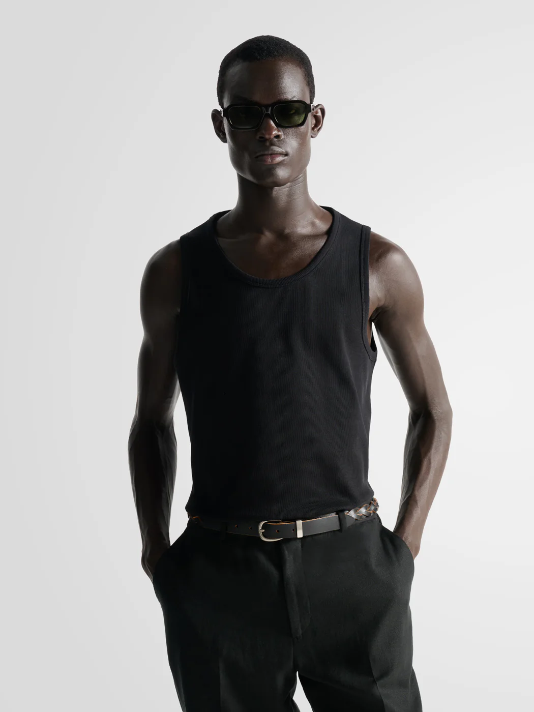 Débardeur côtelé col rond - L'atelier