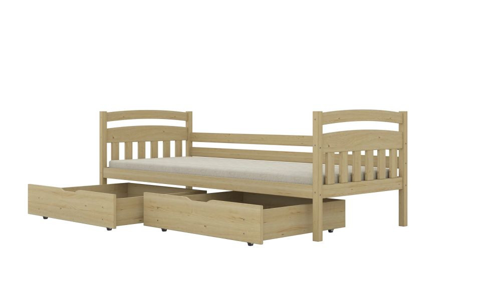 Łóżko dziecięce LILKA 160x80cm sosnabez szuflady/bez materaca