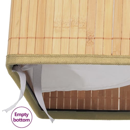 NNEVL Bamboo Laundry Basket 72 L