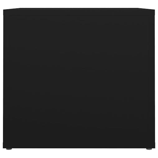 NNEVL Bedside Table Black 41x40x36 cm Engineered Wood