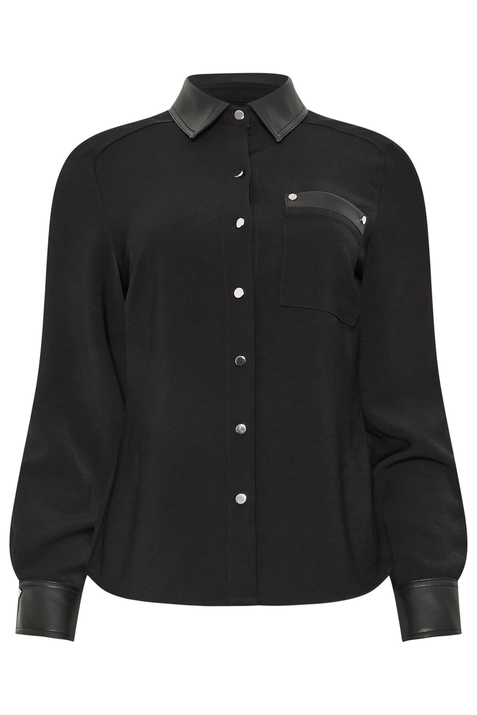 Star by Julien Macdonald Faux Leather Trim Shirt