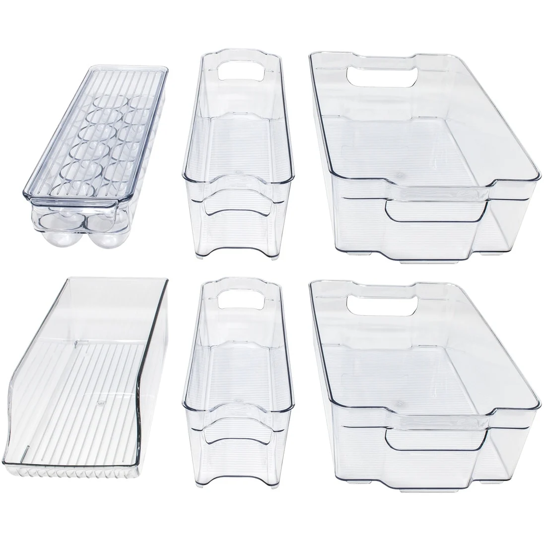 Sorbus Fridge Bins and Freezer Stackable Storage Containers (6 Pack Set)