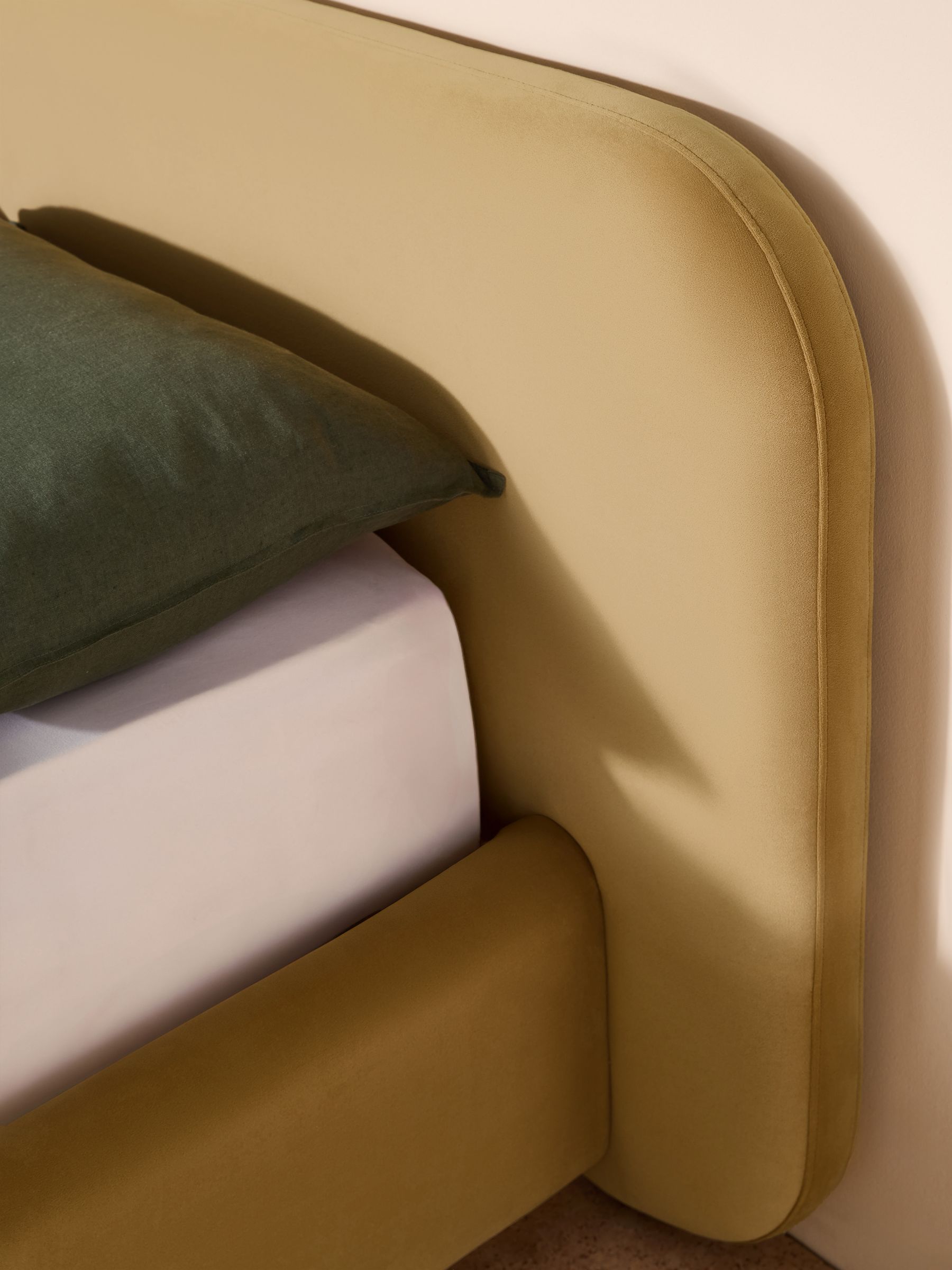 Hanson Ottoman Storage Bed in Velvet Soft Caramel