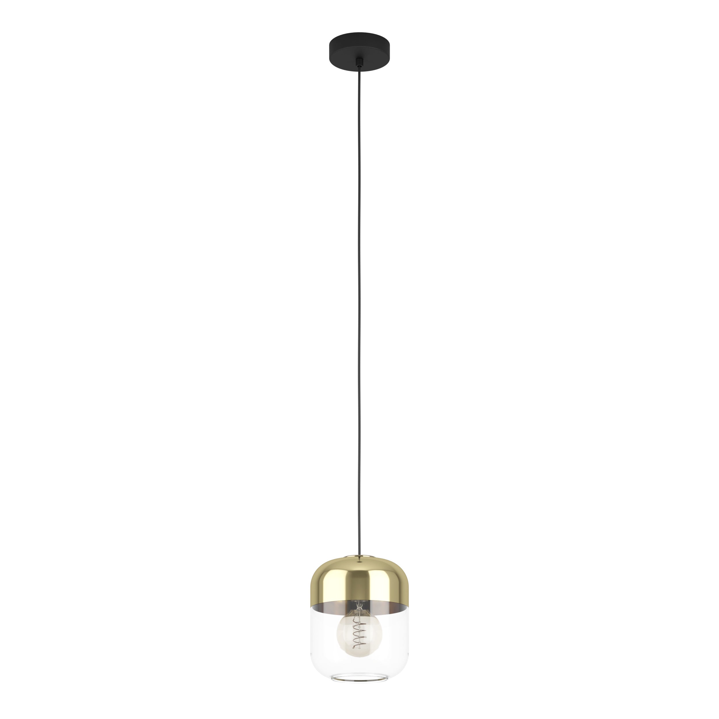 EGLO hanglamp Maryvilla - e27 - ø 17 cm - goud/zwart
