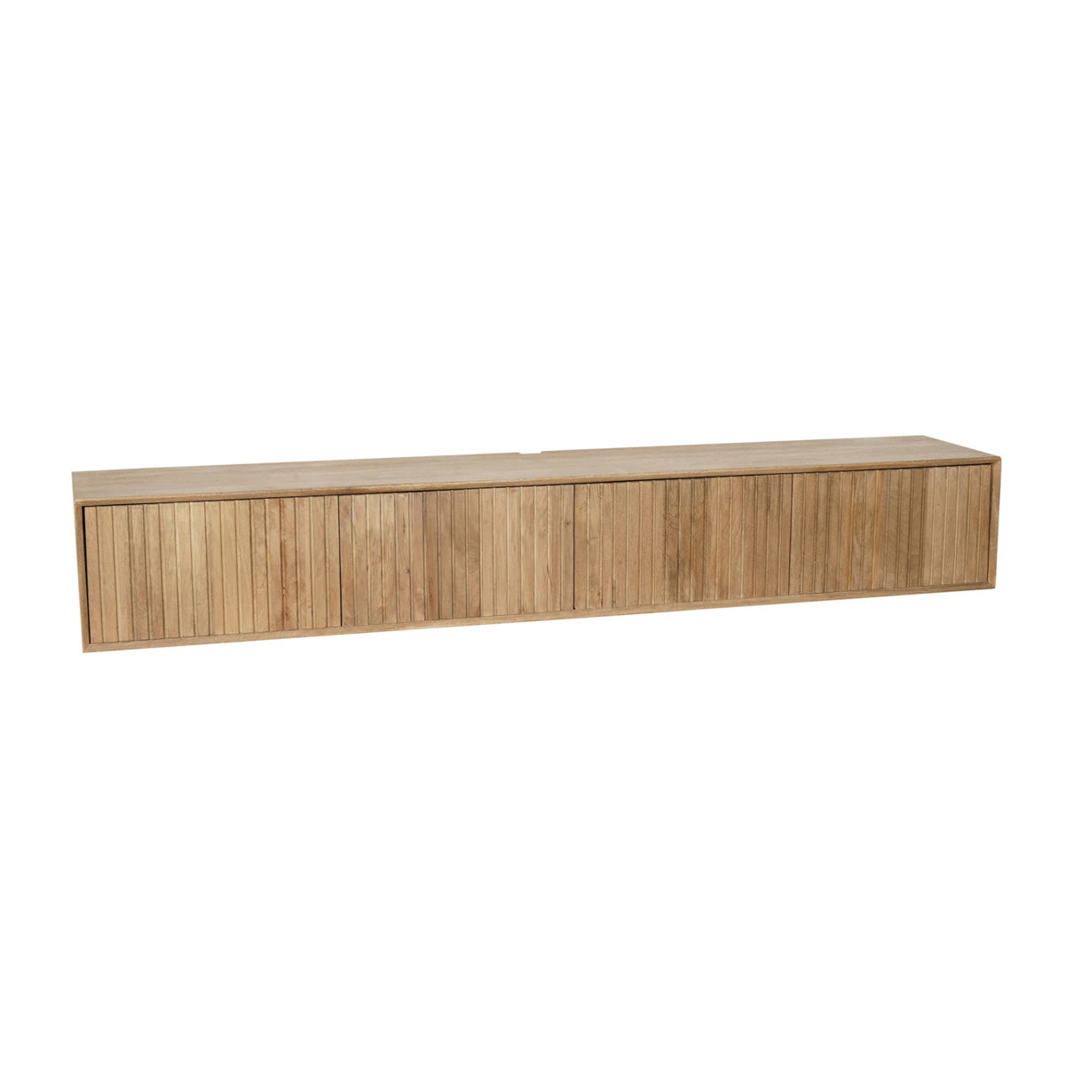 StarFurn Zwevend Tv-meubel Madison - Naturel Hout - 200x35x30cm
