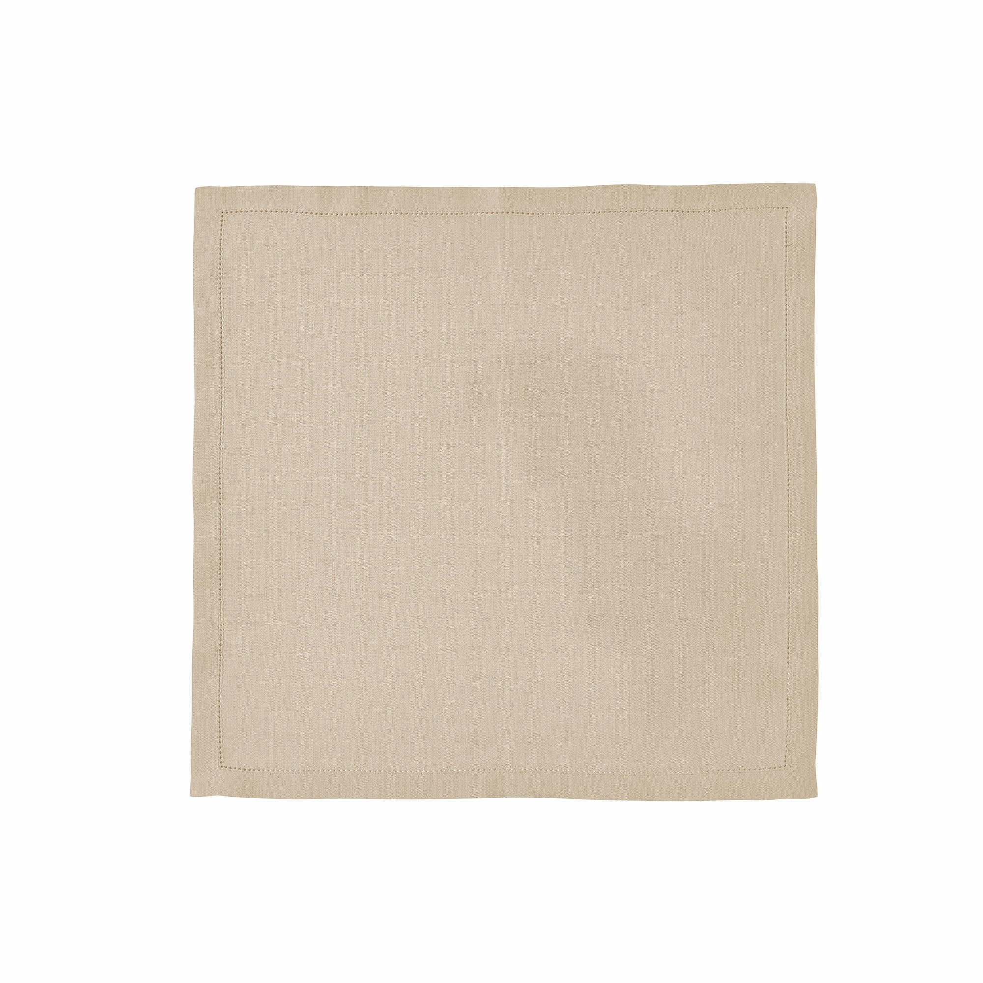 FLORENCE - Serviette de table en lin beige 45x45
