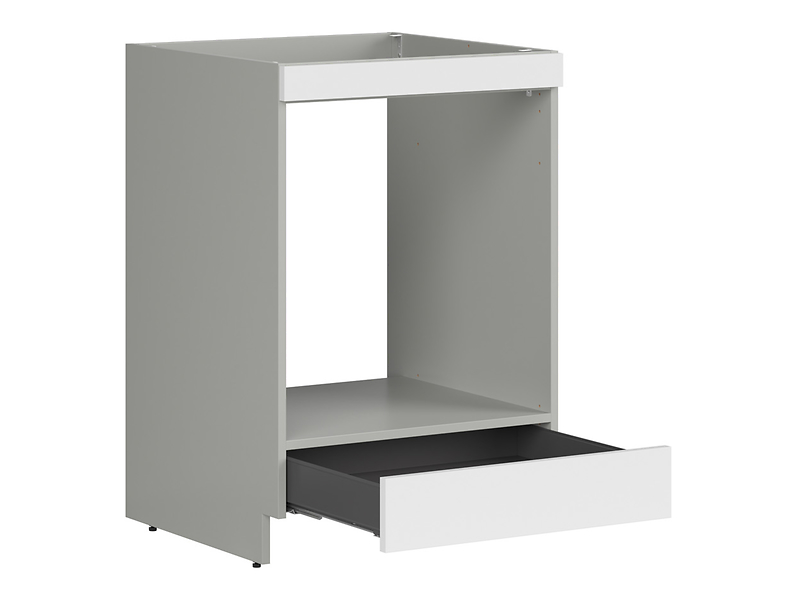 Szafka kuchenna pod zabudowę piekarnika Milino 60 cm cichy domyk biały alpejski