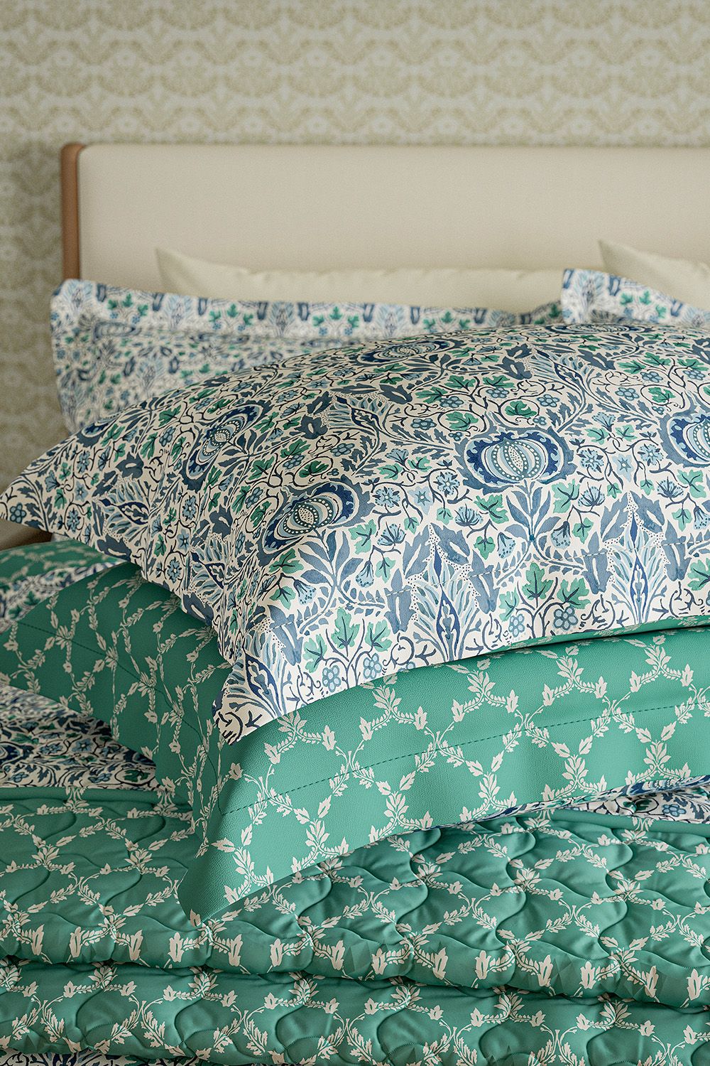 Morris & Co Little Chintz' Cotton Percale Throw