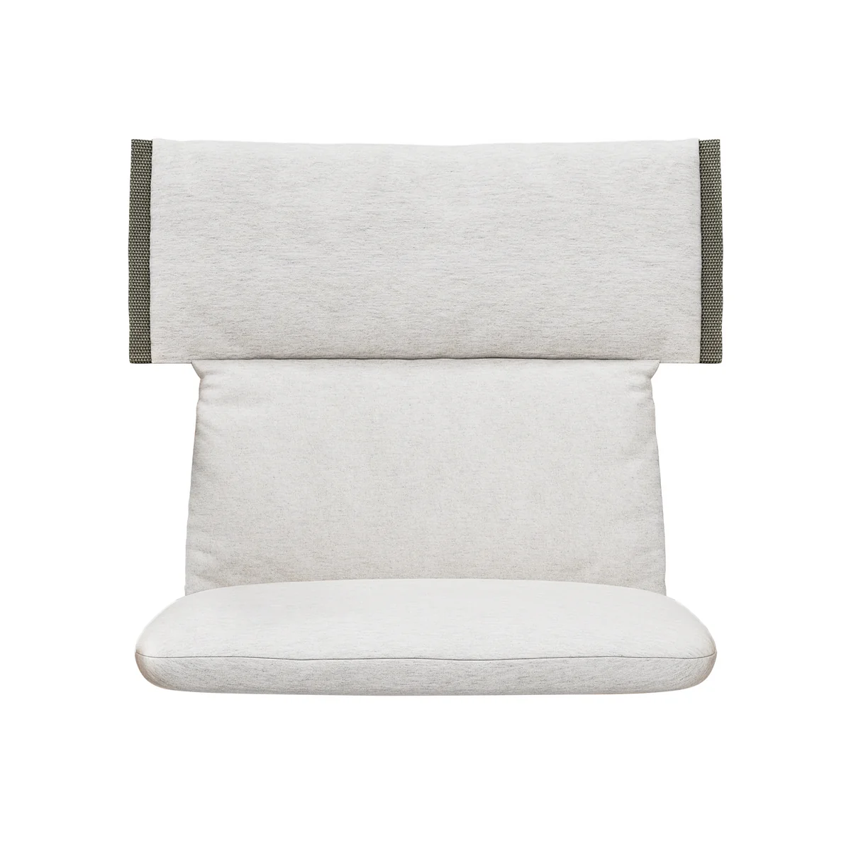 Carl Hansen - Embrace Auflage für Gartenarmlehnstuhl, grau (Agora Liso life oat)